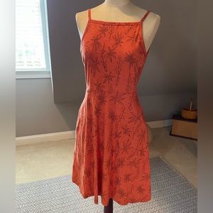 Toad & Co orange dress
